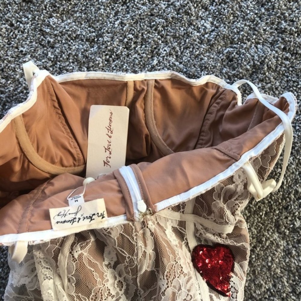 For Love & Lemons La Christy Mini Dress Size M NWT - Picture 5 of 7